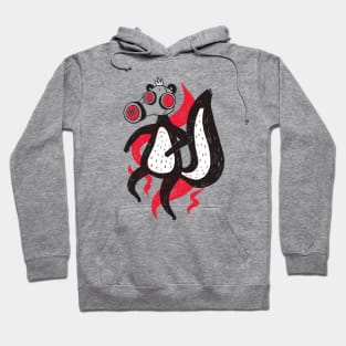 Funny Cartoon Skunk with Gas Mask Hoodie